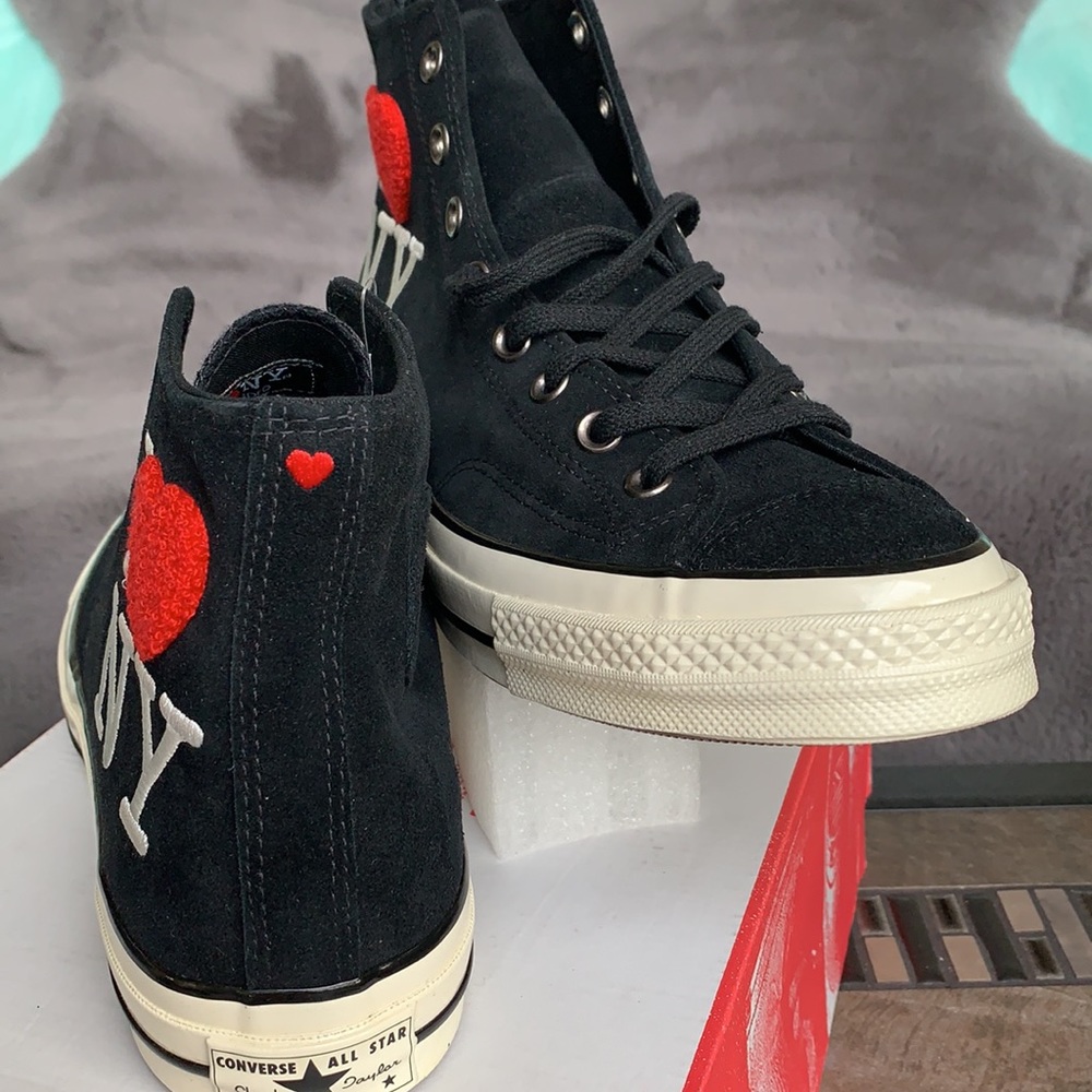 CONVERSE CTAS 70 HI I LOVE NY Black/Egret/Red MENS - Picture 14 of 16
